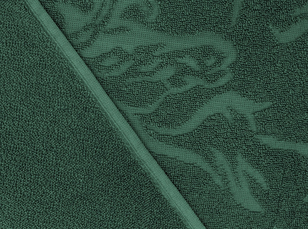 Полотенце махровое 6с102.411ж1 Орлик (1-темно-зеленый) 67х150см