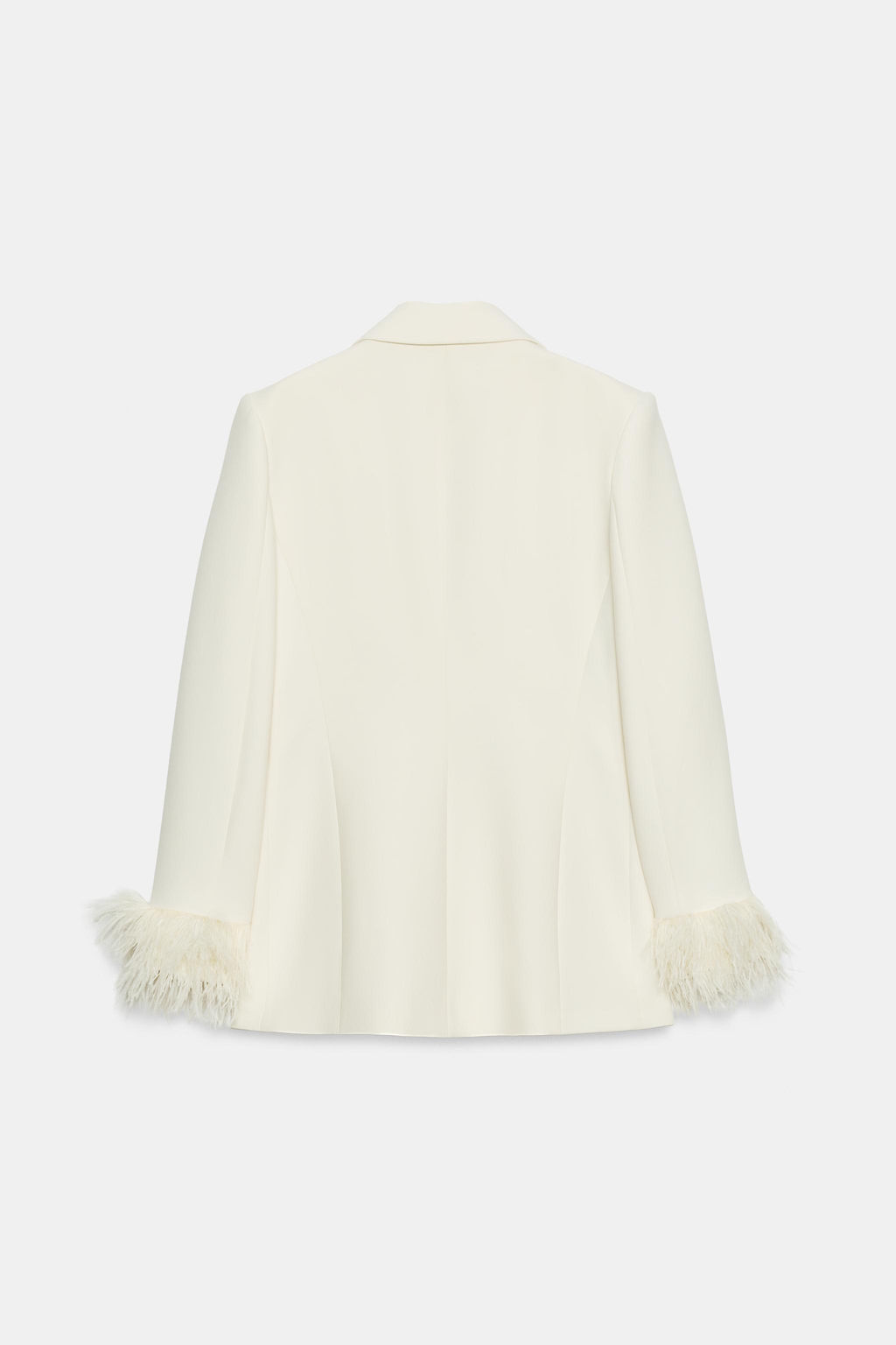 BLAZER HOMBRERAS PU?O PLUMAS / Crudo medio - Zara фото 6
