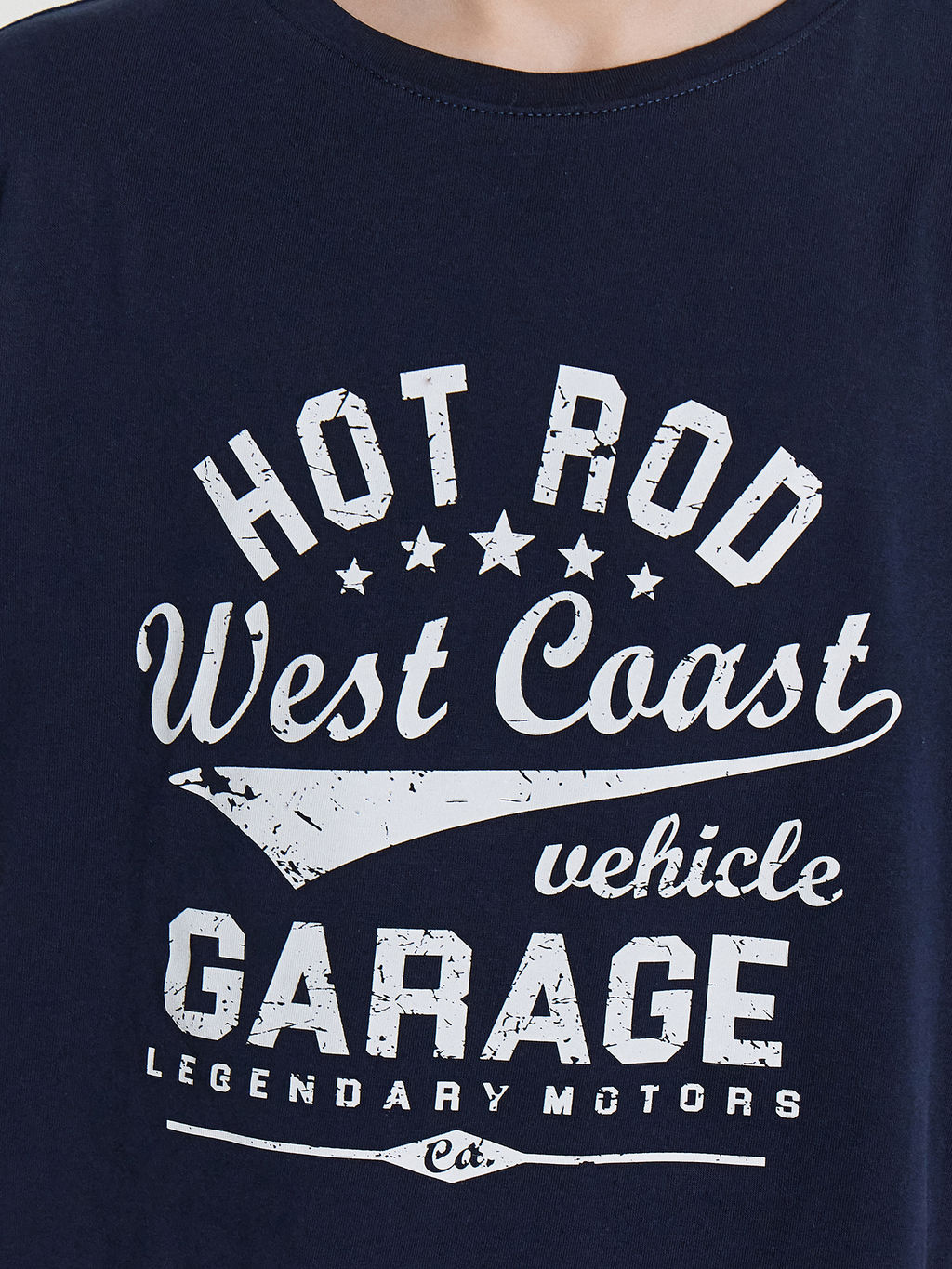 Комплект домашний для мальчиков синий с принтом "West coast"