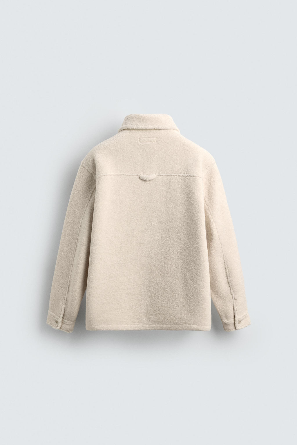 FAUX SHEARLING EFFECT OVERSHIRT WITH POCKETS - Zara фото 8