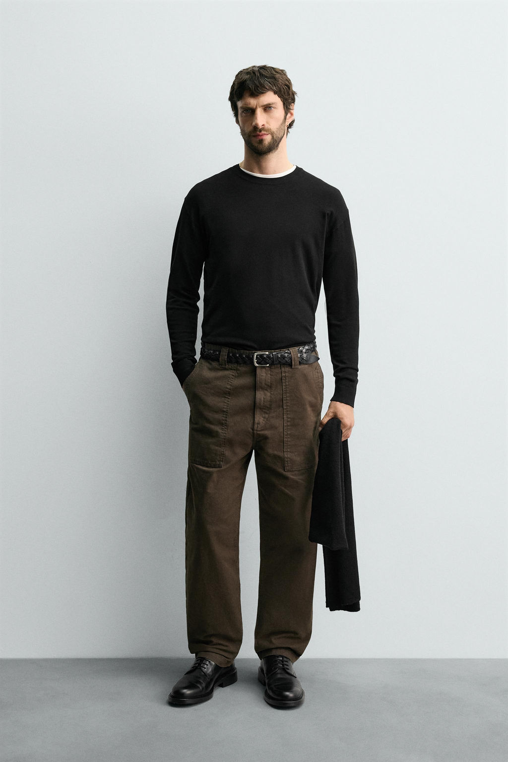 TEXTURED REGULAR FIT SWEATER - Zara фото 9