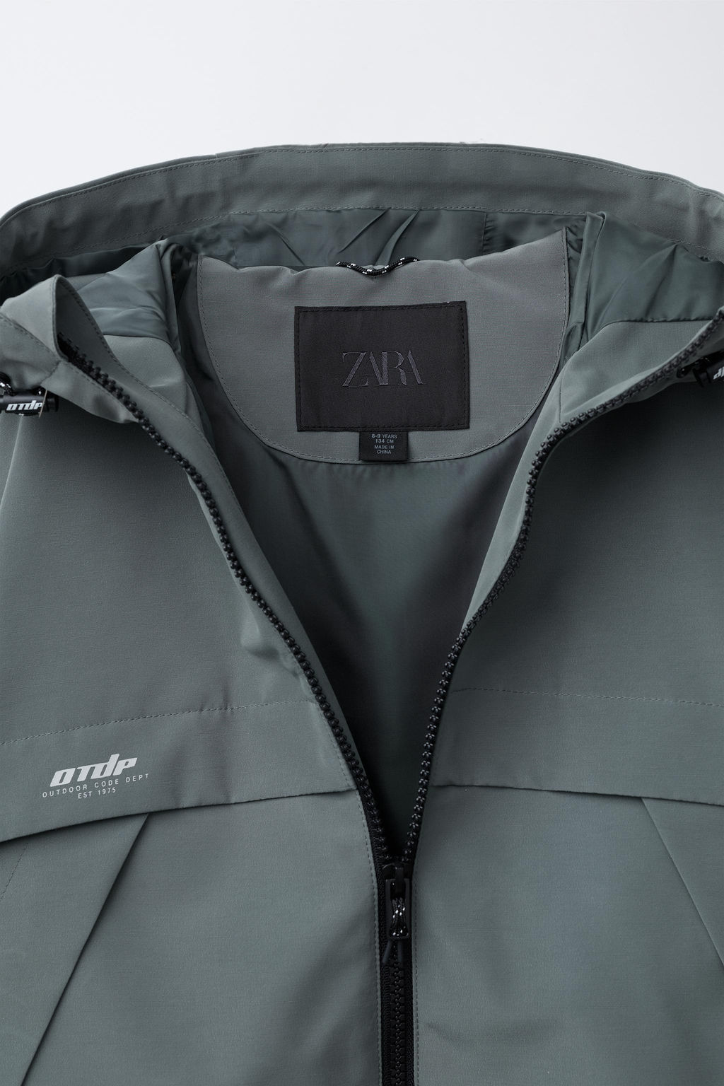 CAZADORA TEXTO WATER REPELLENT / Acero - Zara фото 8