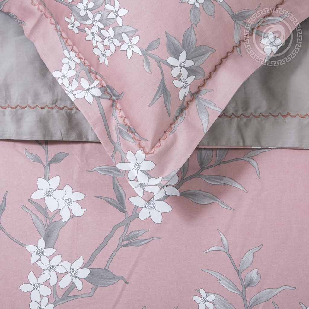 Постельное белье Версалия (мако-сатин) Евро/Пододеяльник (молния, ушки): 1 шт.- 220*200; Простыня: 1 шт.- 260*240; Наволочка (молния, ушки): 2 шт.- 70*70; Наволочка (молния, ушки): 2 шт.- 50*70 Мако - сатин - Арт элегант фото 5