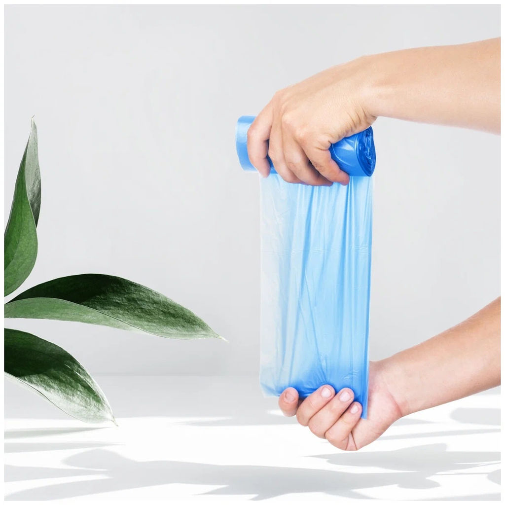 Мешки для мусора (син.) 20 л 30 шт. в рулоне, ПластОпт