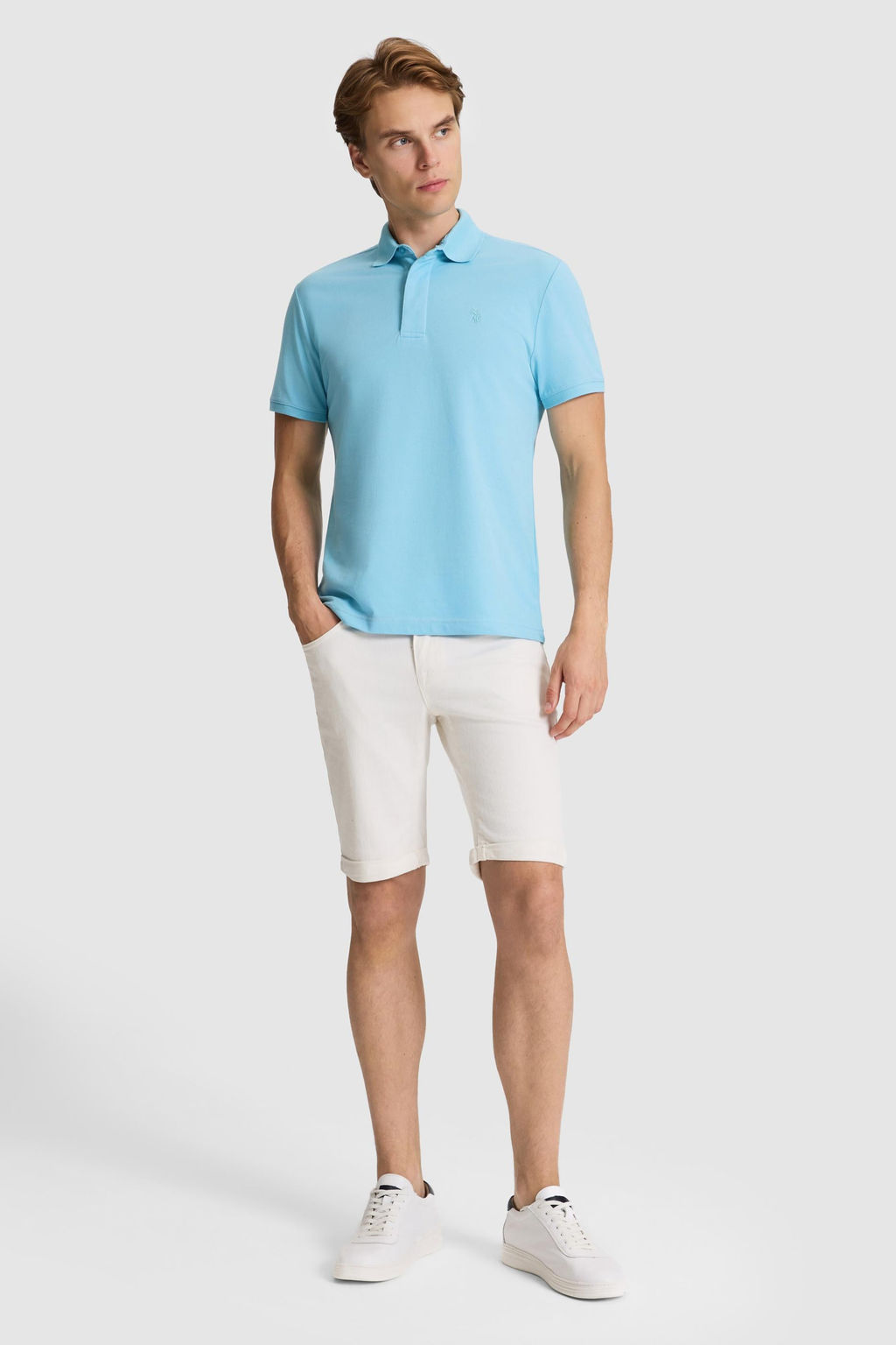 Erkek Aqua Slim Fit Polo Yaka Basic Ti__rt