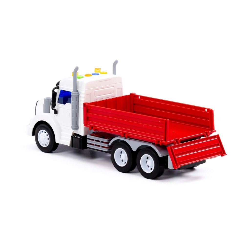 Профи, автомобиль бортовой инерционный (со светом и звуком) (красный) (в коробке) - Полесье фото 3