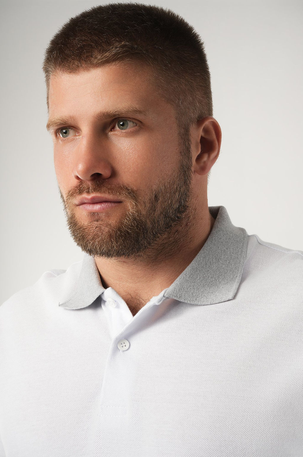 Мужской базовый лонгслив-поло Happyfox