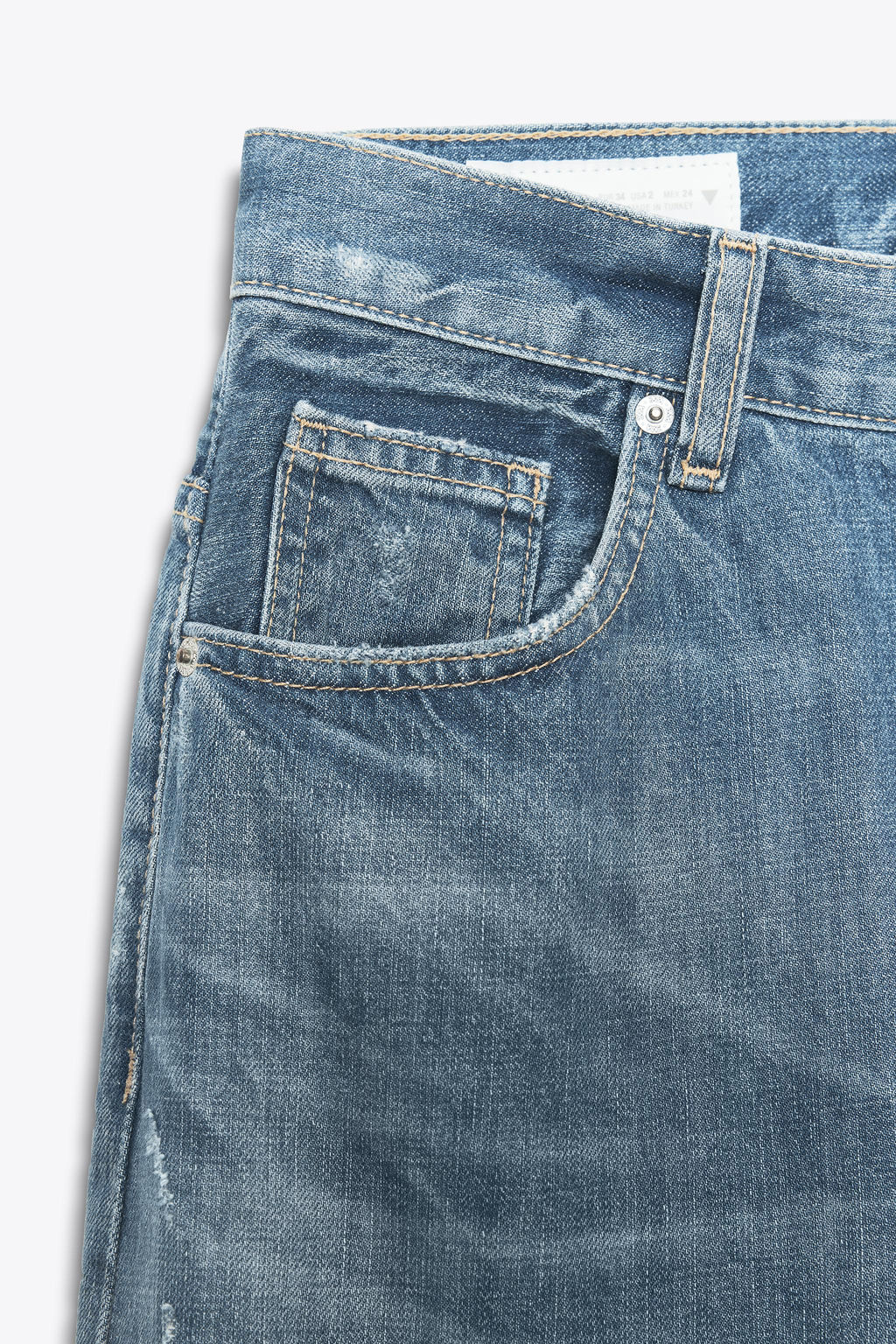 TRF STRAIGHT WIDE HIGH-WAIST JEANS - Zara фото 8