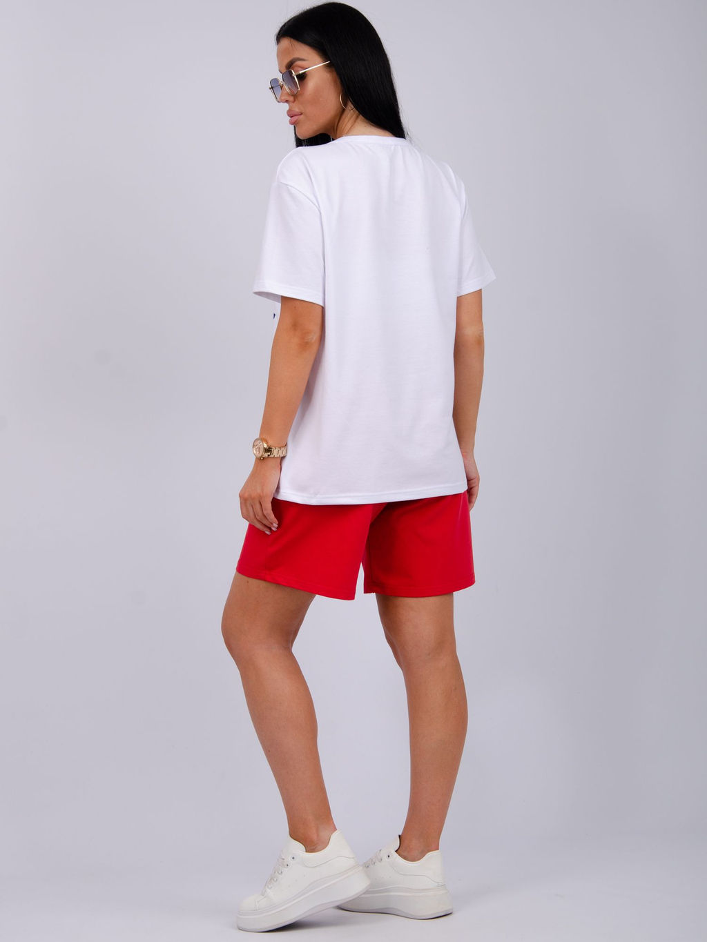 Костюм "Море 3" красный, трикотаж