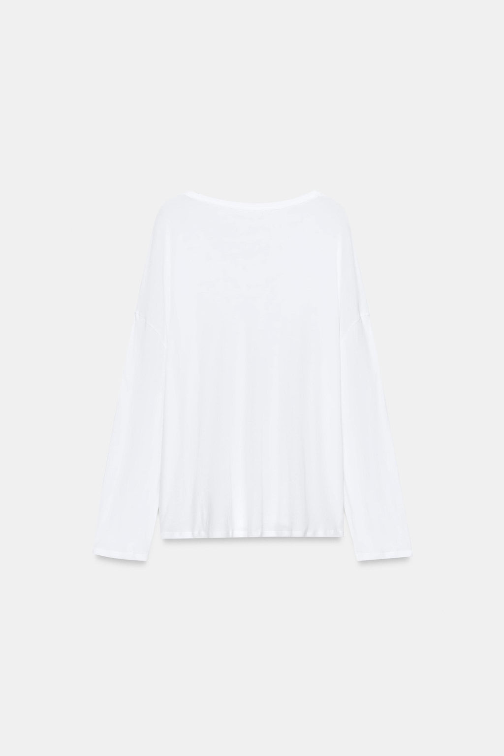 CAMISETA OVERSIZE ALGOD?N / Blanco - Zara фото 4