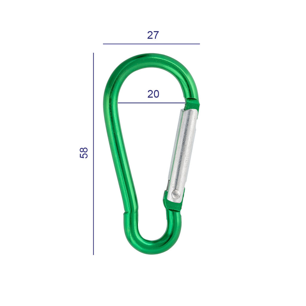 Фурнитура сумочная металл Gamma GH 120/25/10 Карабин 20 мм 10 шт. №04 под никель