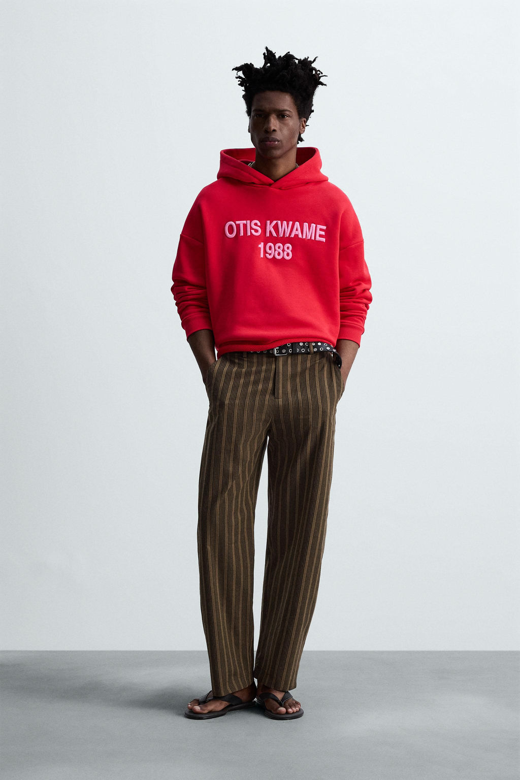 EMBROIDERED HOODIE  OTIS KWAME KYE QUAICOE