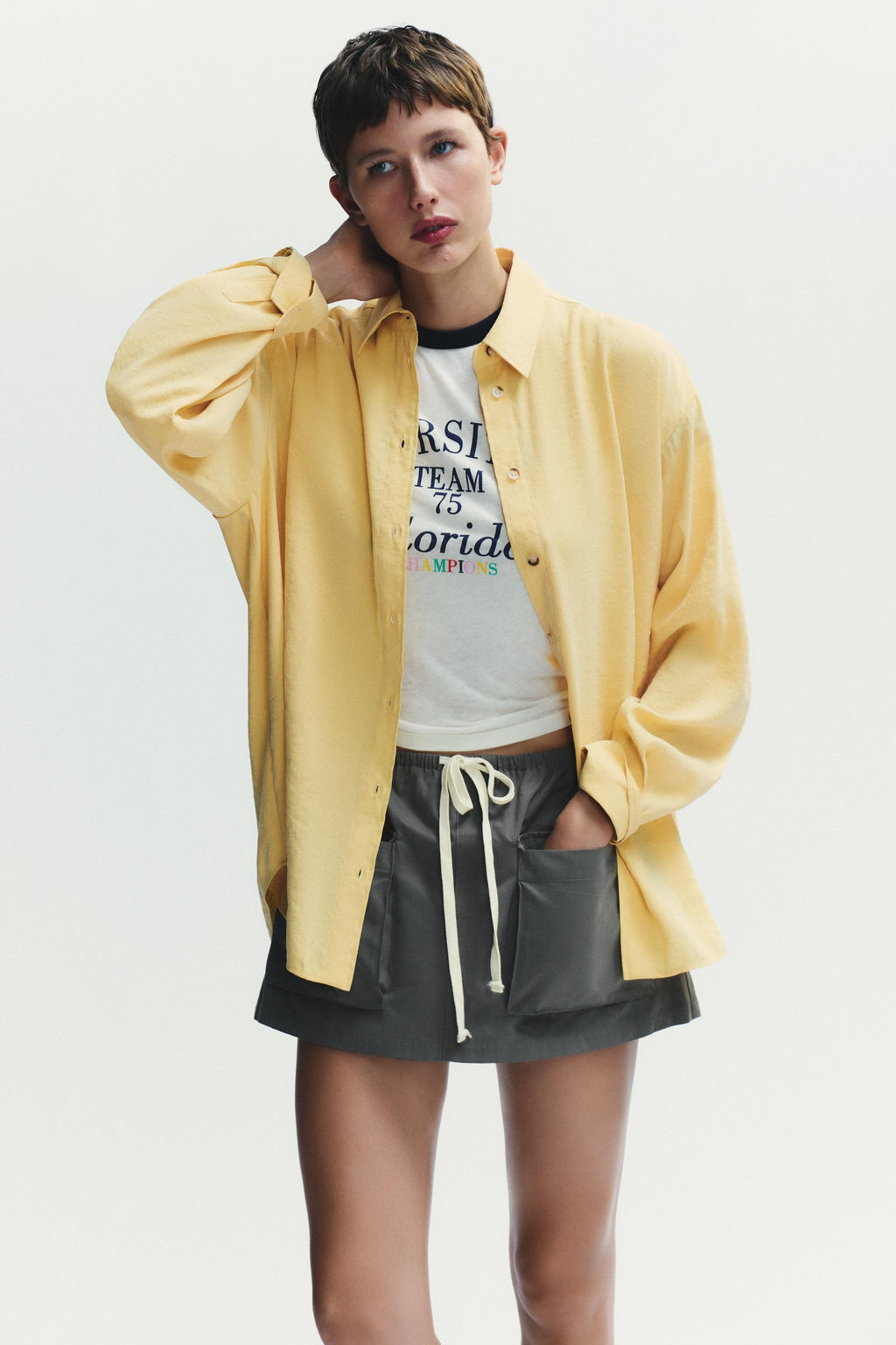 OVERSIZE FLOWING SHIRT - Zara фото 2