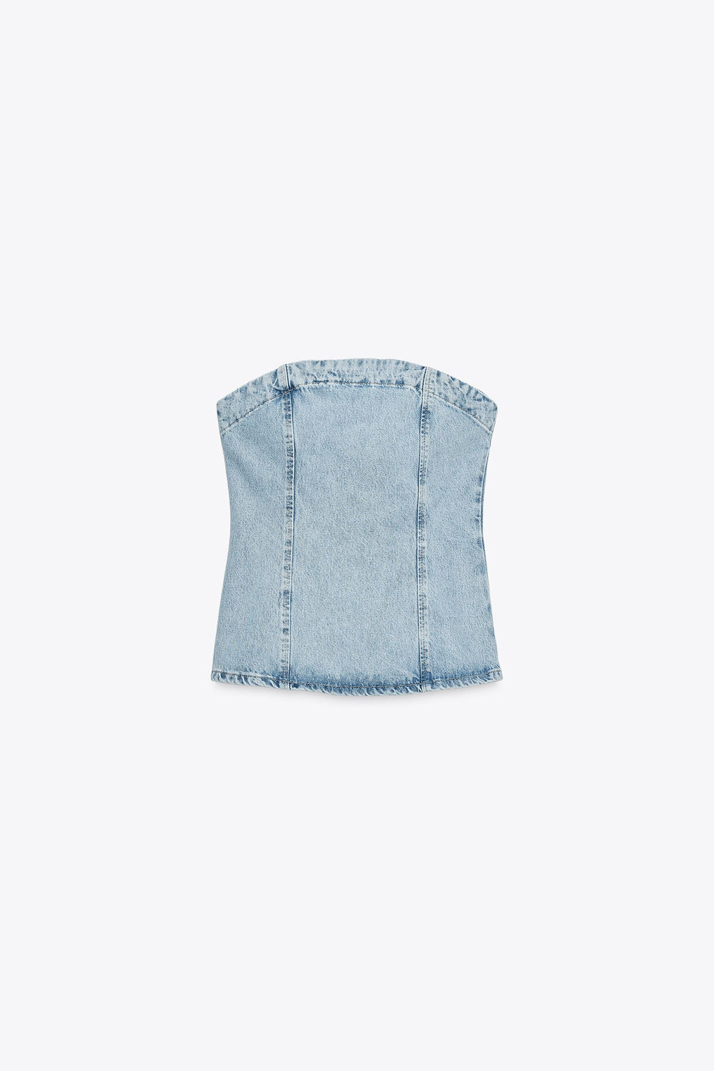 Z1975 DENIM BANDEAU TOP - Zara фото 7