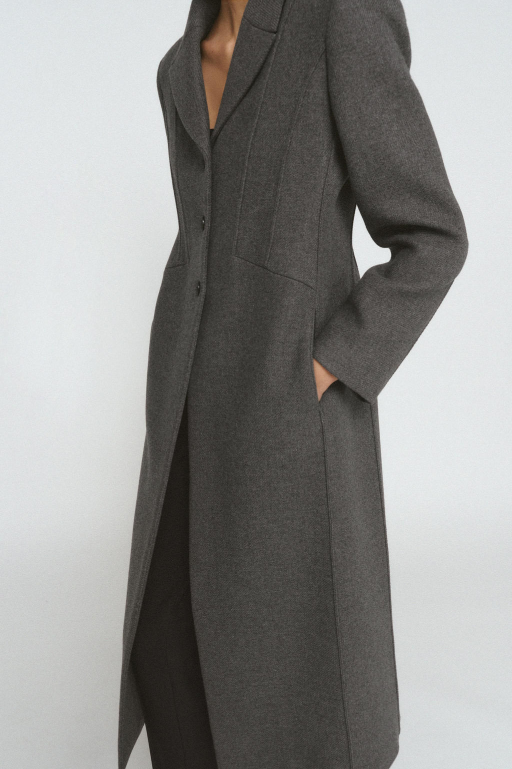 FITTED MANTECO WOOL COAT ZW COLLECTION LIMITED EDITION - Zara фото 6