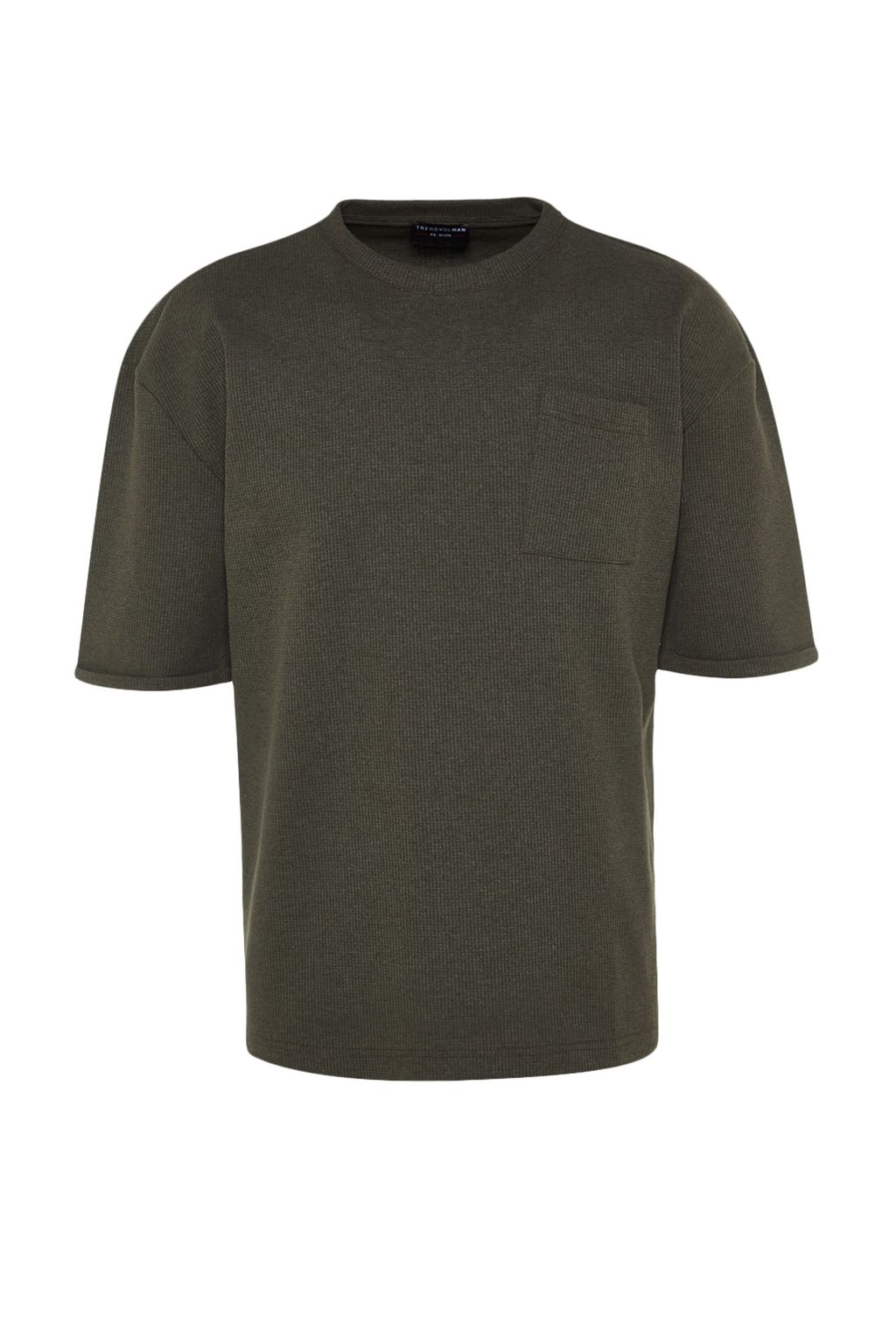 TRENDYOL MAN Siyah Oversize/Genis Kesim K?sa Kol Cepli Etiket Detayl? T-Shirt TMNSS23TS00077 - Trendyolmilla фото 26