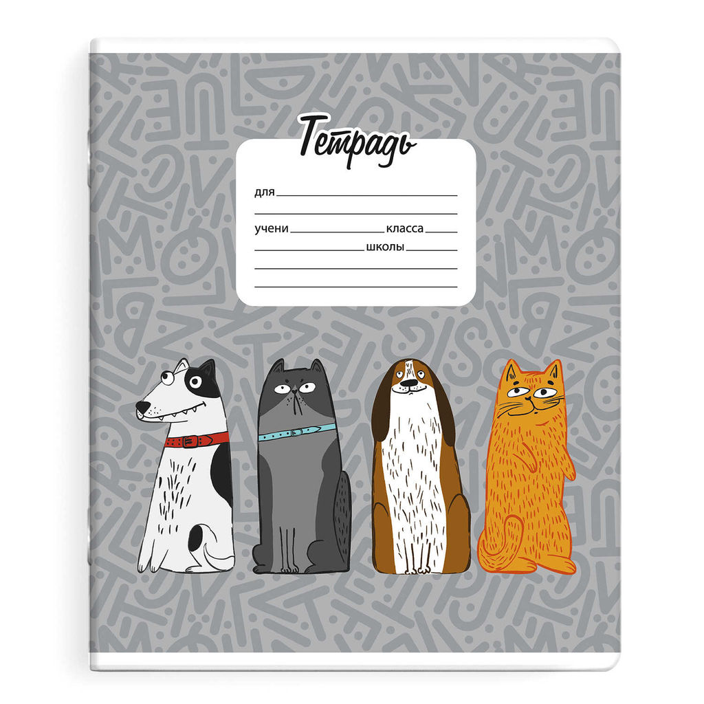 Тетрадь школьная ученическая, 18 л, клетка, арт. 67631/ 20 ВЕСЁЛАЯ КОМПАНИЯ /А5+, мягкий переплёт (2