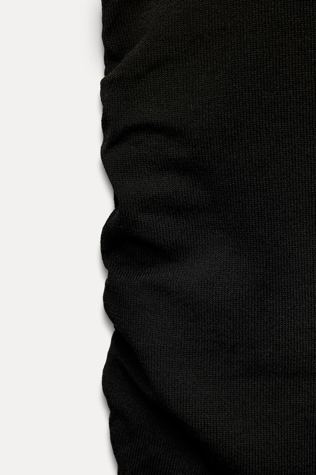 DRAPED KNIT DRESS - Zara фото 9