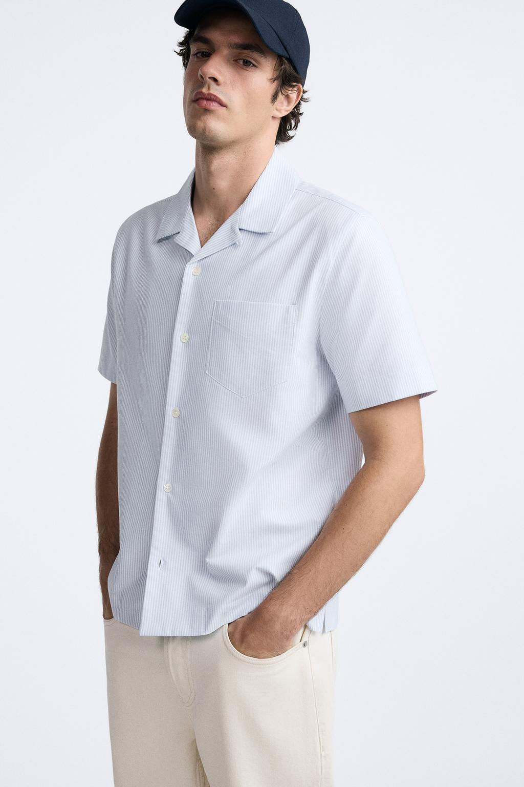 STRIPED OXFORD SHIRT - Zara фото 5