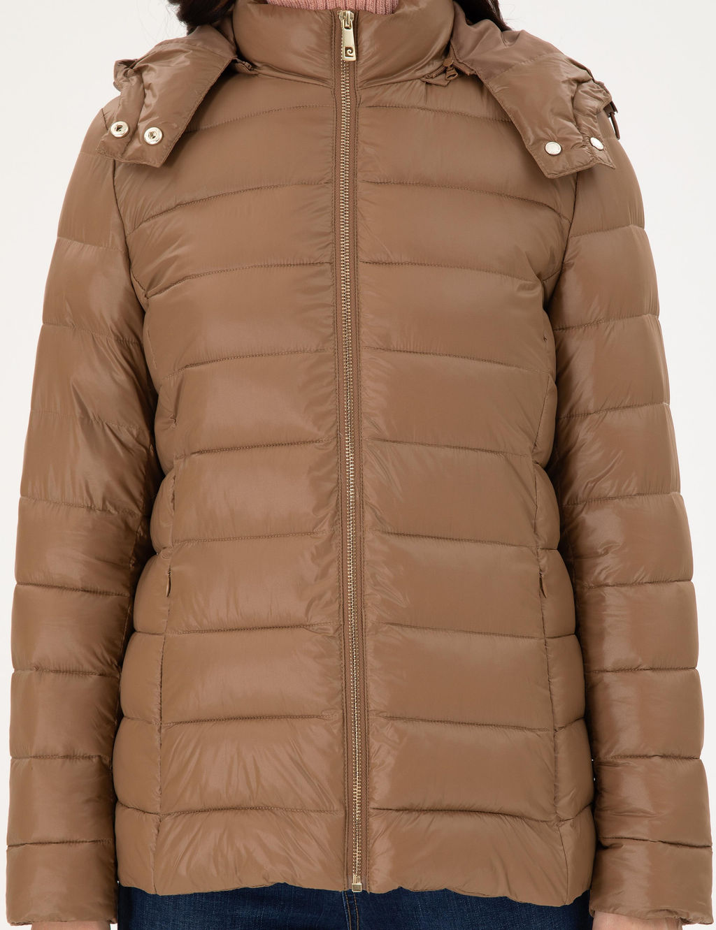 Kahverengi Kap__onlu Kapitone Mont - Pierre cardin фото 7
