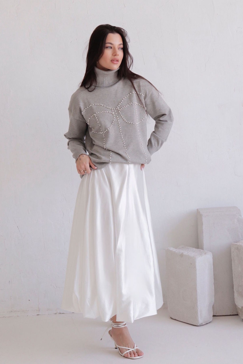 12018 Юбка-баллон белая - Martichelli фото 6