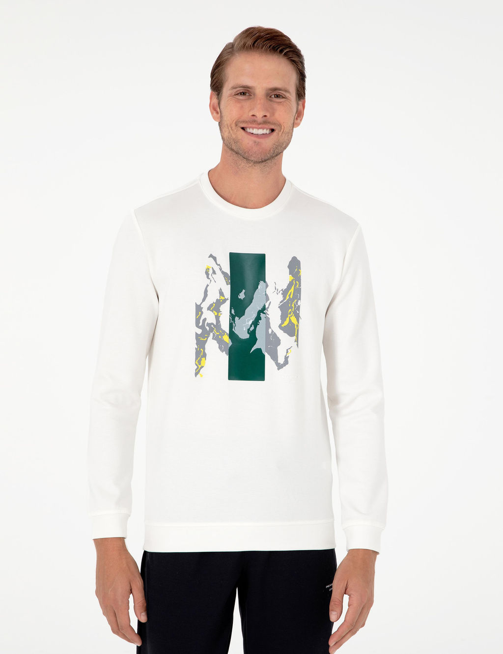 Ekru Regular Fit Sweatshirt