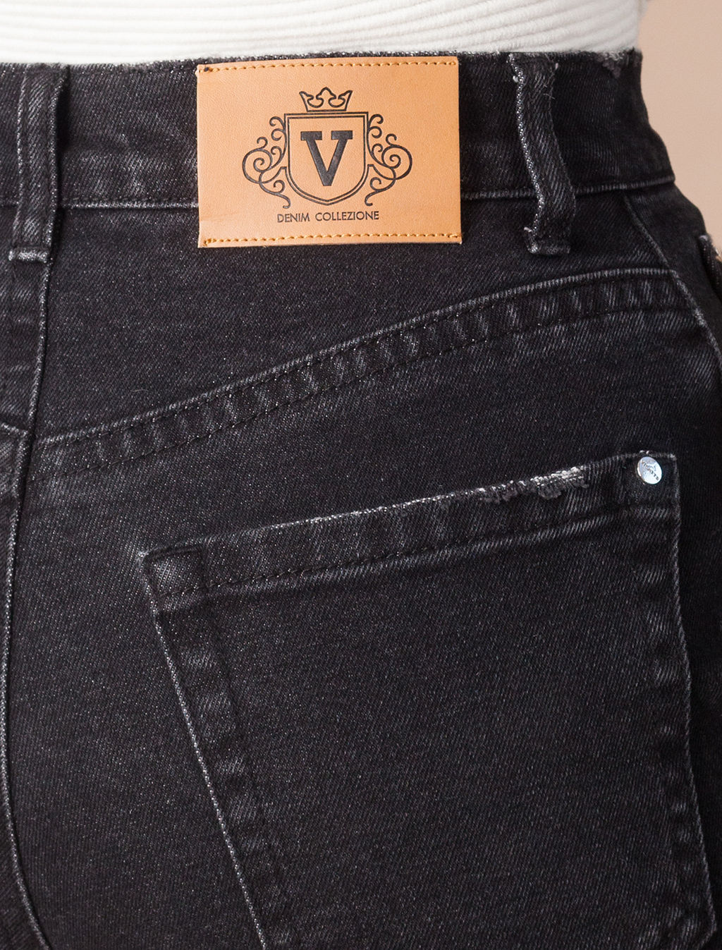 Джинсы-кюлоты из денима с эластаном - Vilatte фото 2