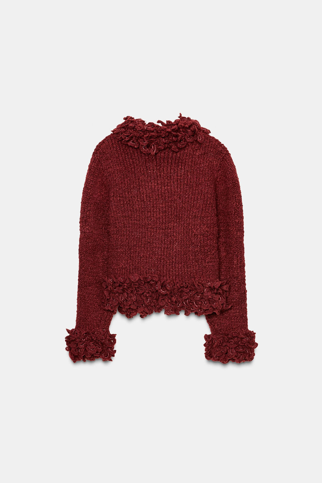 FRINGED KNIT CARDIGAN - Zara фото 5