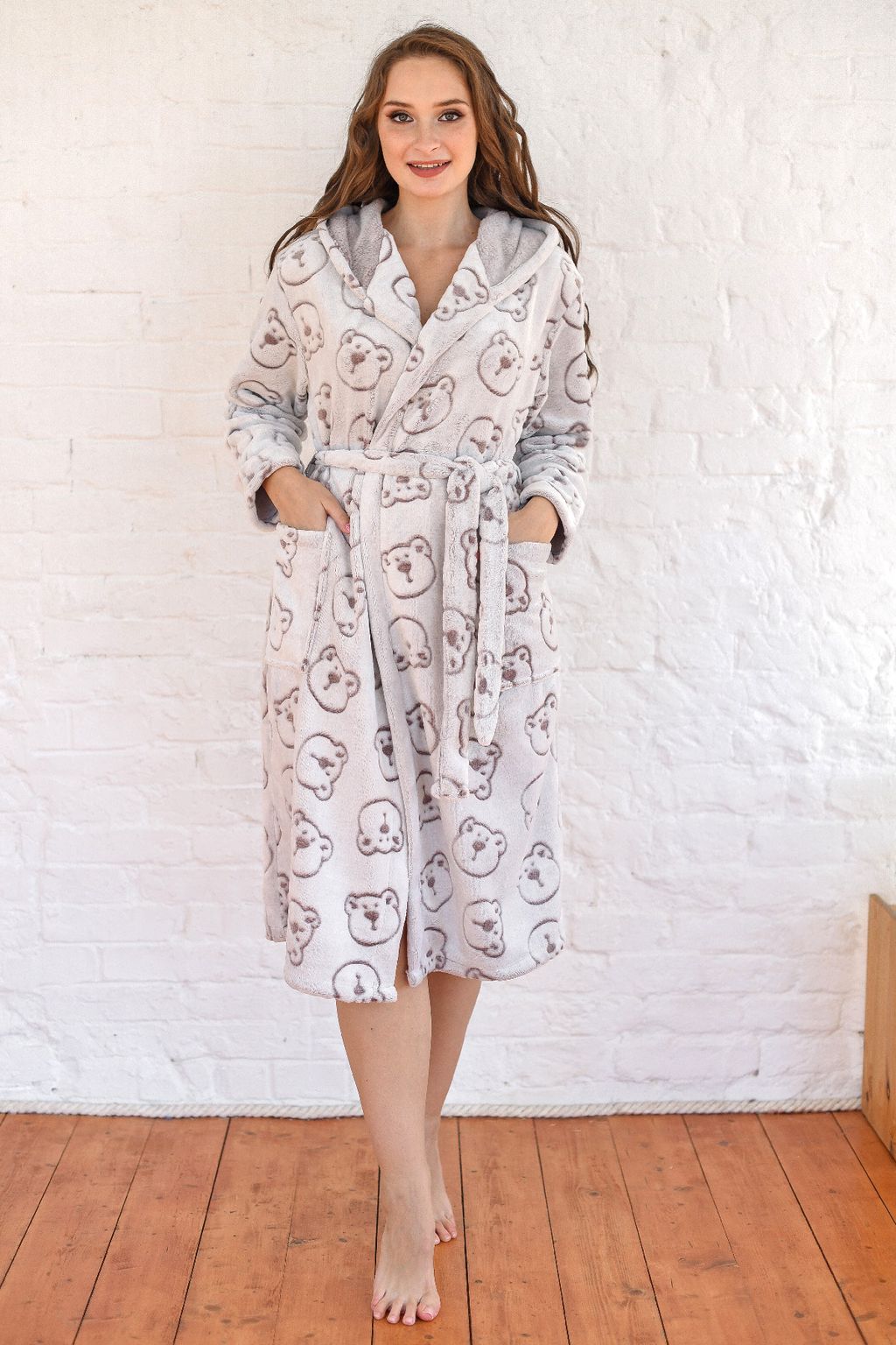 Халат женский Медвежонок - Оптима фото 2