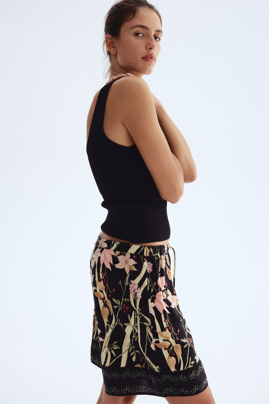 Pantal?n corto en mezcla de lino - H&m фото 2