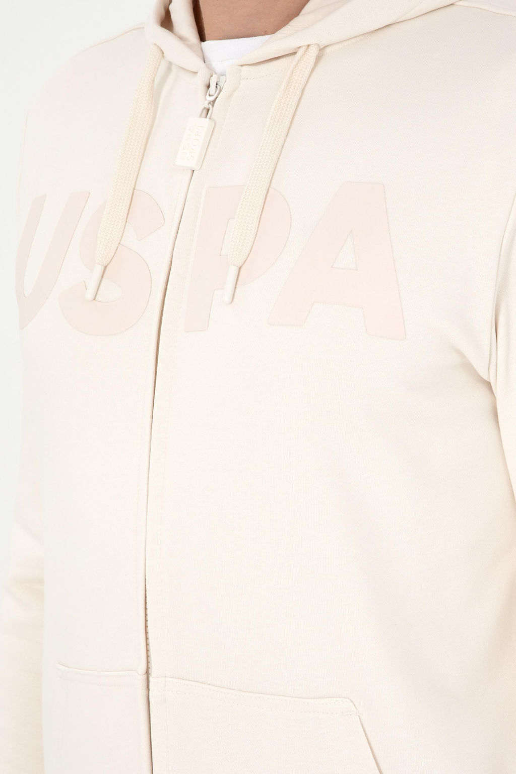 Мужской кремовый свитшот - U.s. polo assn фото 7