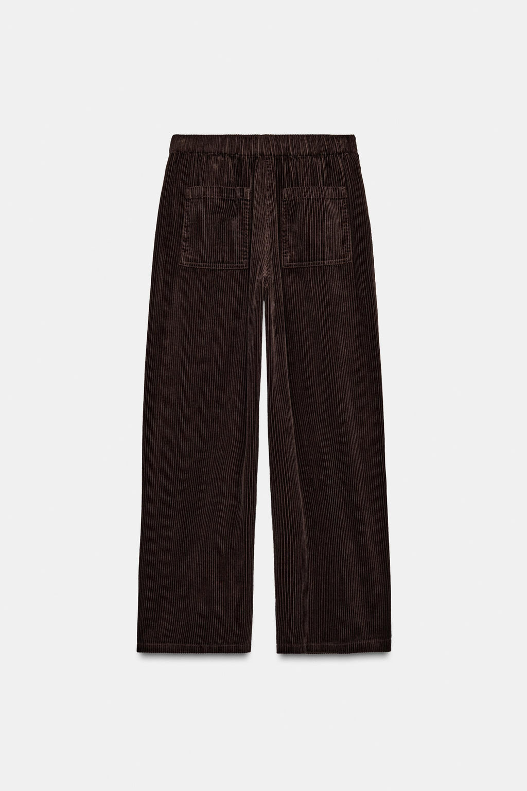 ZW COLLECTION WIDE-LEG CORDUROY TROUSERS - Zara фото 7