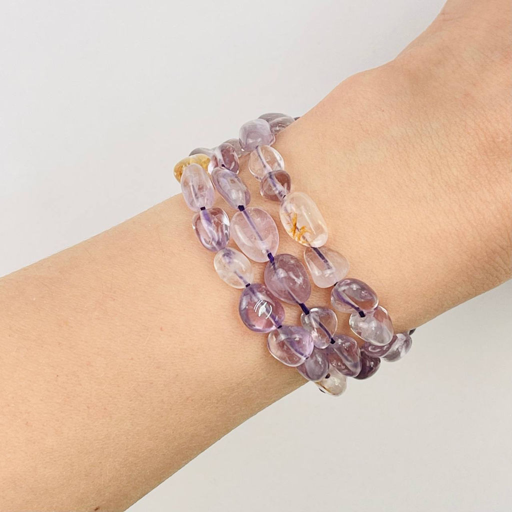 Бусины для украшений из Аметиста и Цитрина 39 см