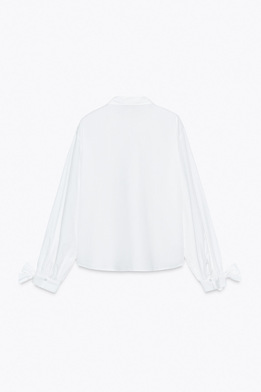POPLIN SHIRT WITH TIES - Zara фото 6