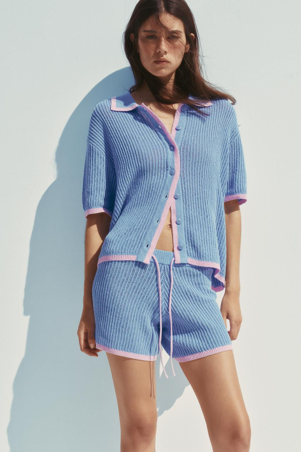 COLLAR POLO CARDIGAN - Zara фото 3