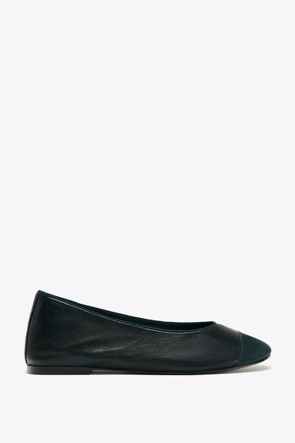 LEATHER BALLET FLATS - Zara фото 2