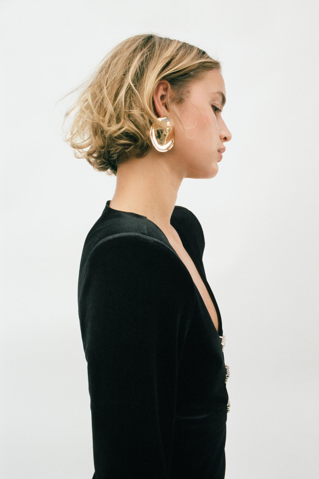 SHIMMER APPLIQU_ VELVET MIDI DRESS - Zara фото 5