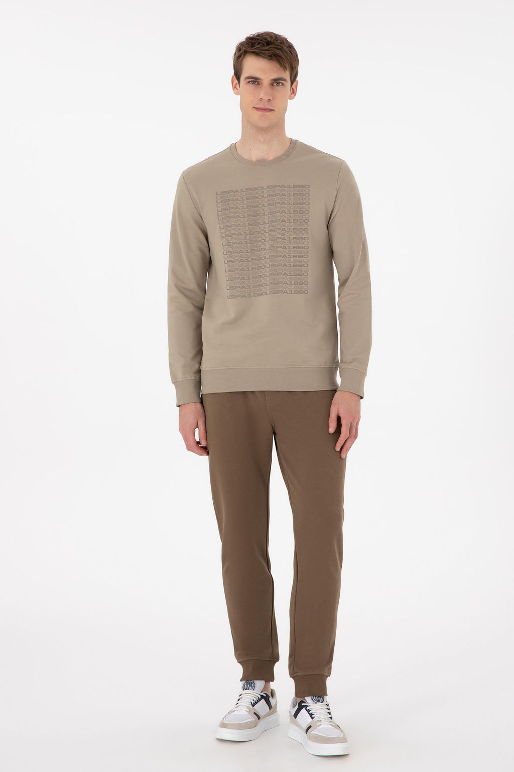 Мужской свитшот светло-хаки Неожиданная скидка в корзине