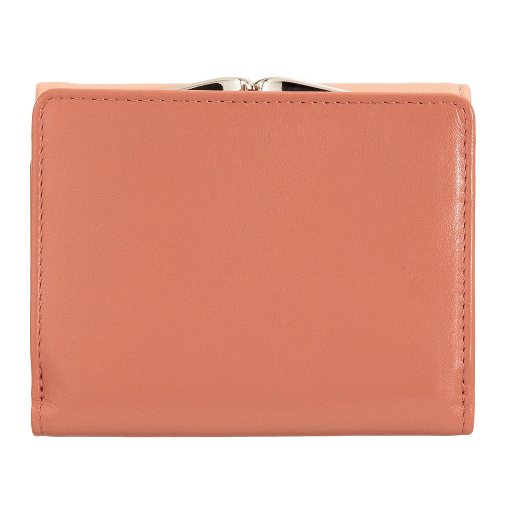 Итальянский женский кожаный кошелек DuDu серии Corsica | пудровый - Dudubags фото 4