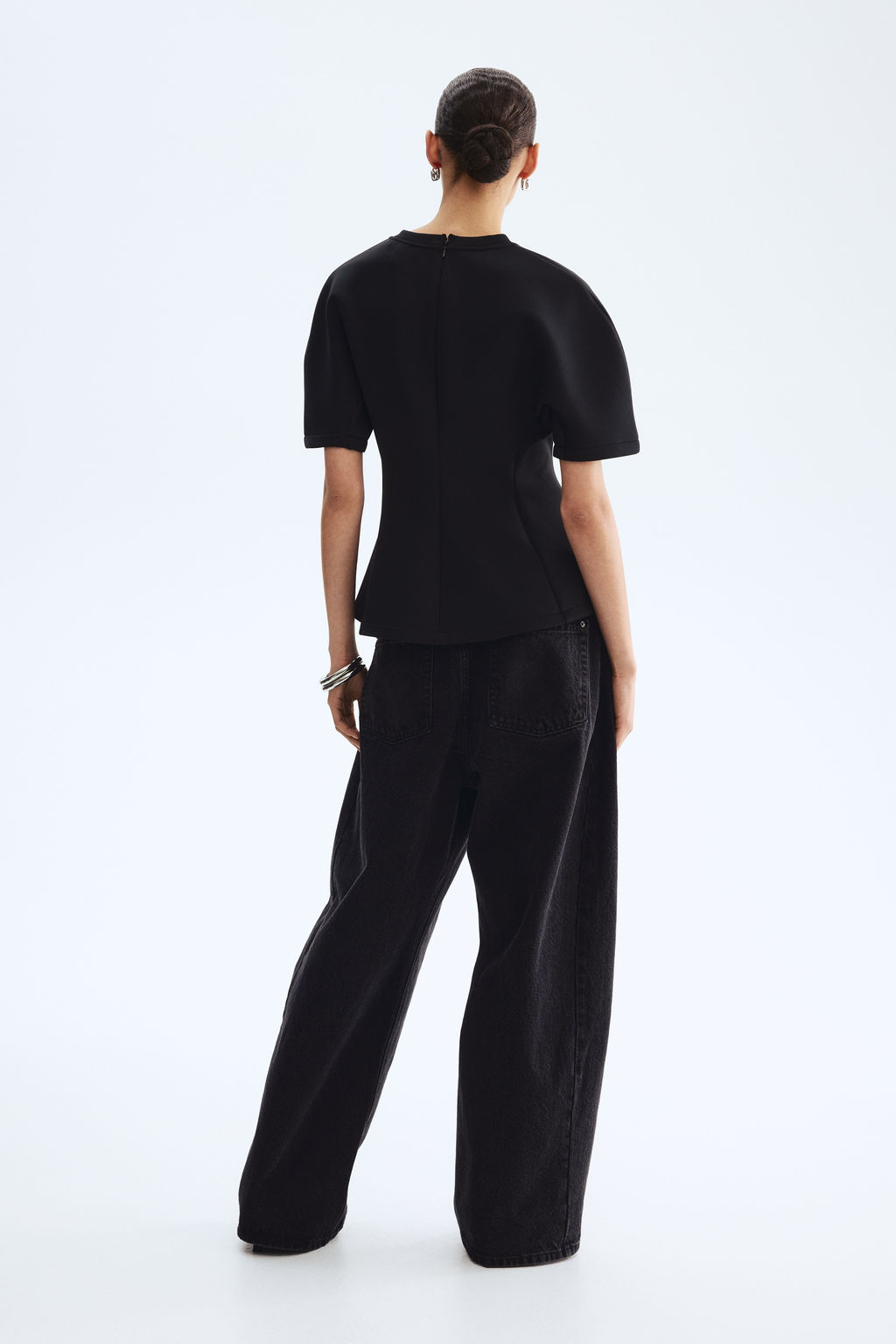 Top efecto neopreno con peplum - H&m фото 4