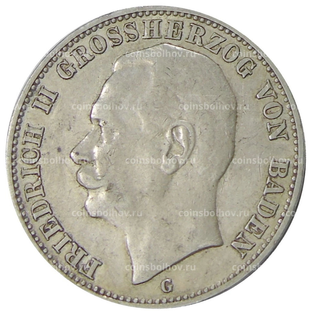 3 марки 1908 года G Германия (Баден)