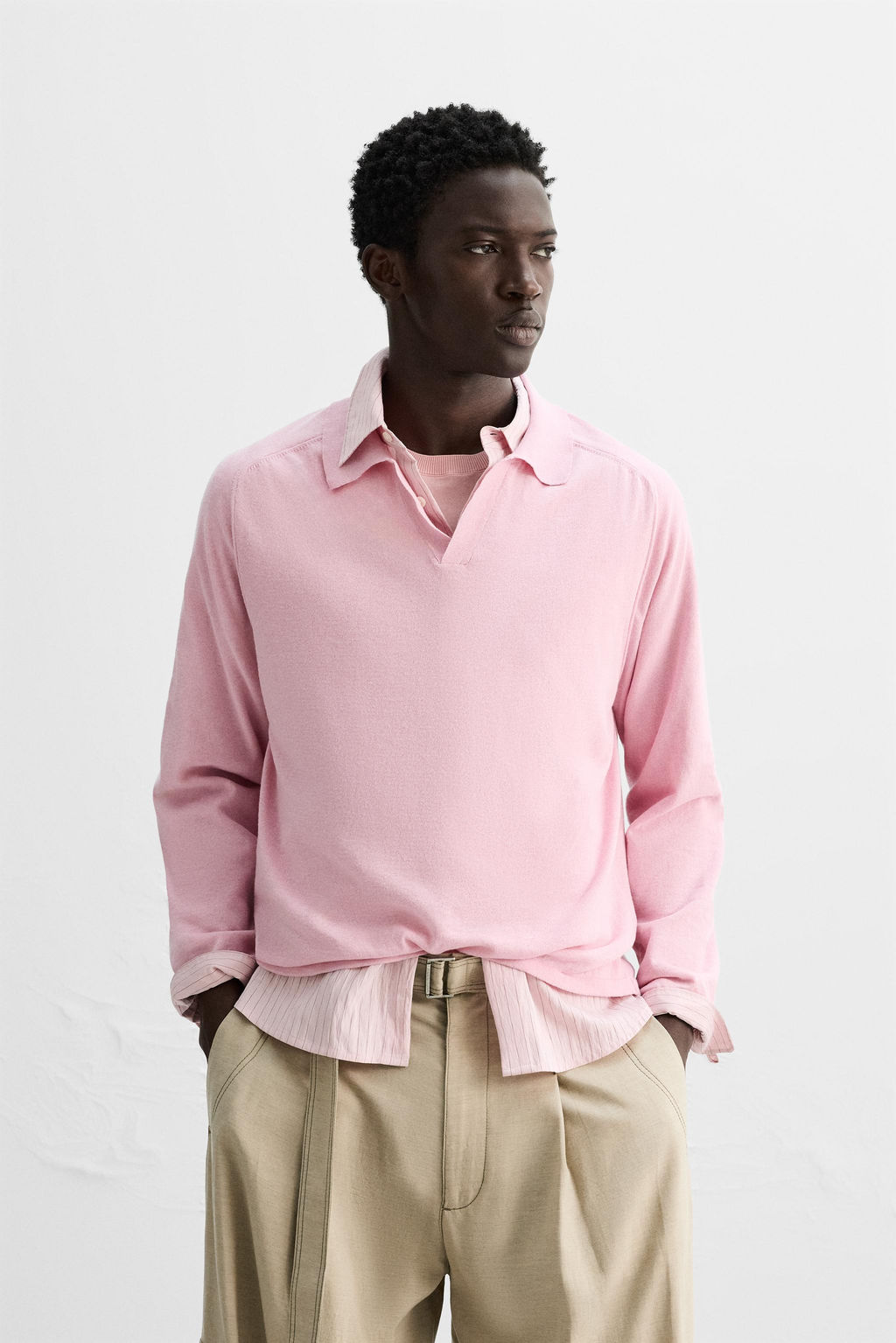 LIGHTWEIGHT KNIT POLO SHIRT - Zara фото 2
