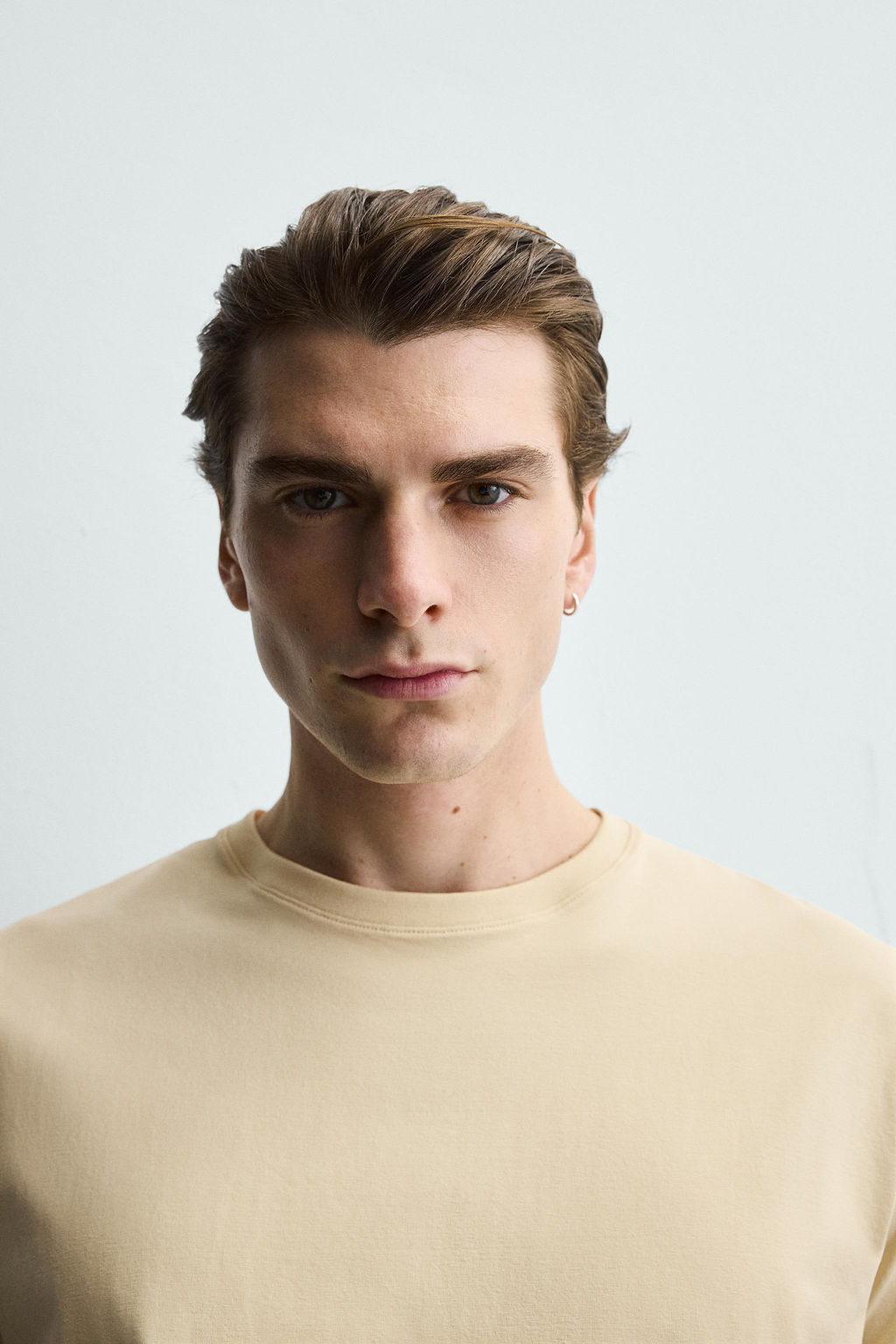 CAMISETA MEDIUM WEIGHT B?SICA / Crema - Zara фото 5