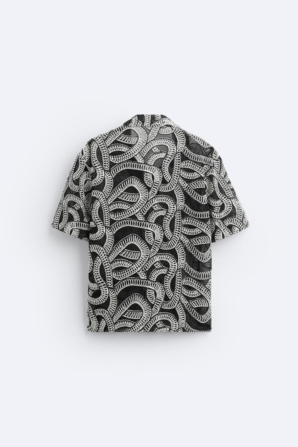 KONTRAST JACQUARD GOMLEK - Zara фото 7