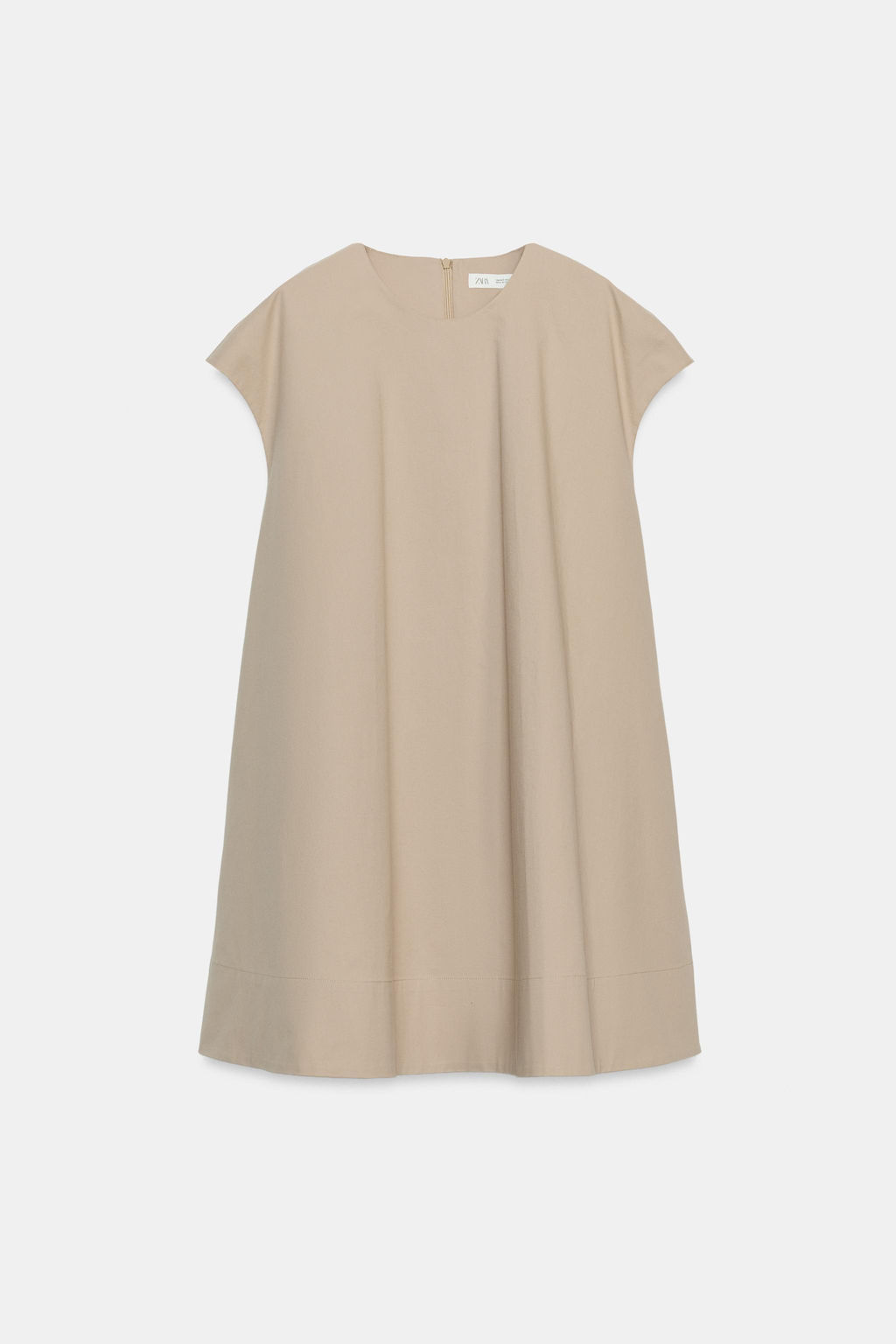 VESTIDO CORTO ZW COLLECTION / Camel claro - Zara фото 4