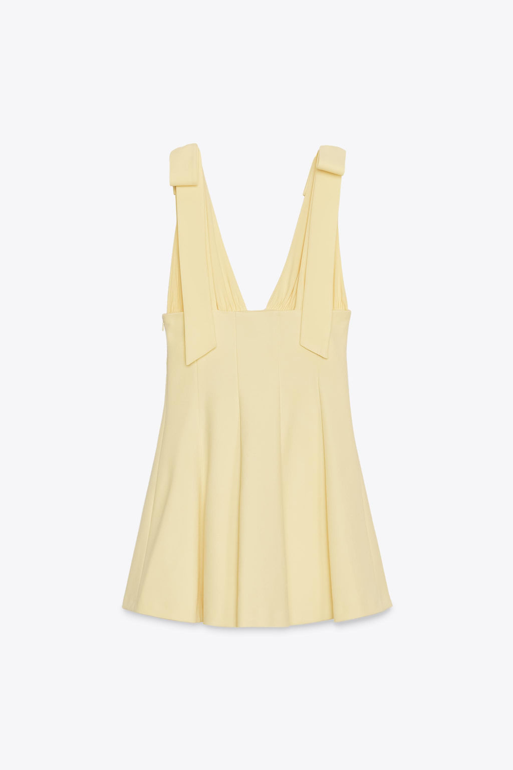 CONTRASTING SHORT DRESS WITH BOWS - Zara фото 25