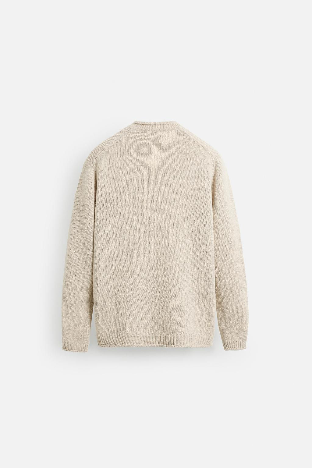 RUSTIC TEXTURED KNIT SWEATER - Zara фото 10