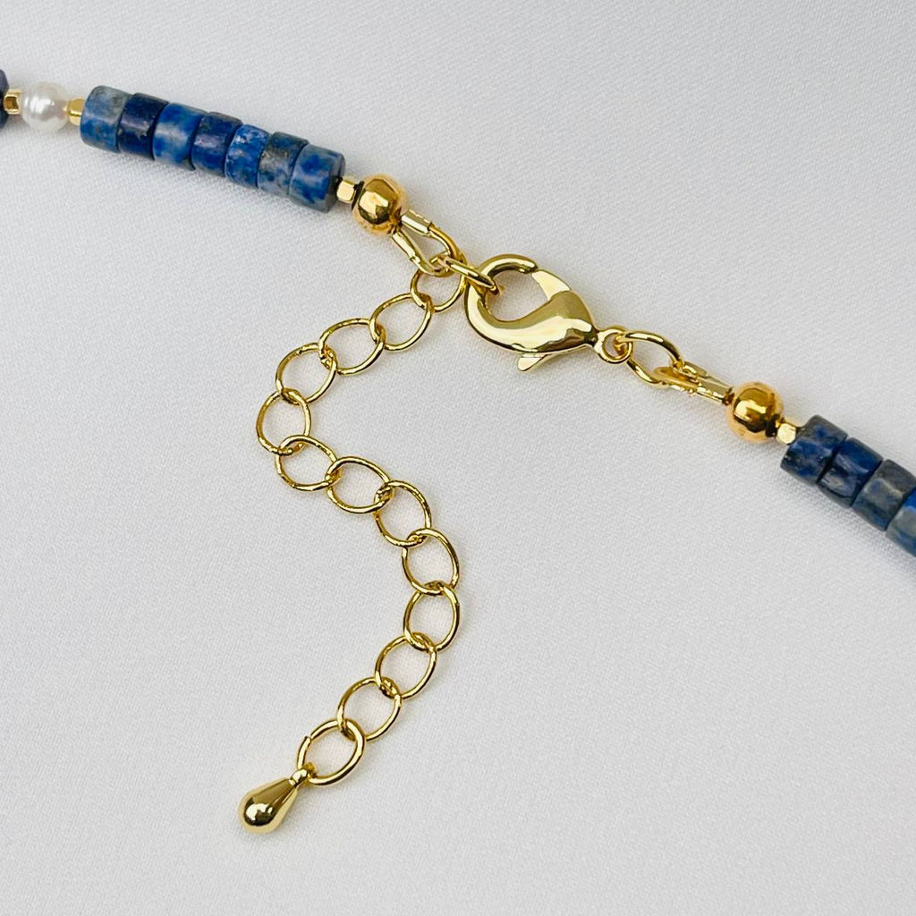 Чокер из Лазурита и Жемчуга - Радуга самоцветов фото 4