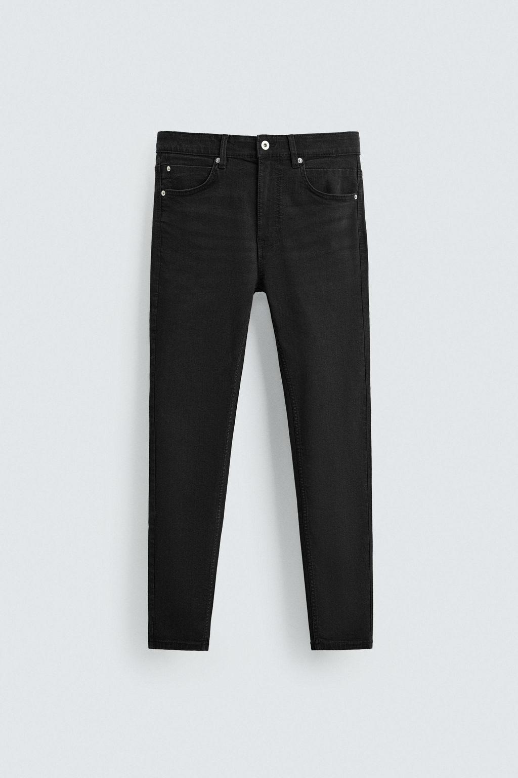 JEANS SKINNY FIT CROPPED / Negro - Zara фото 6