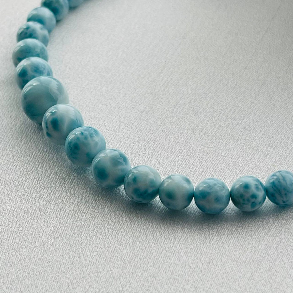 Бусы на увеличение из Ларимара 47 см +